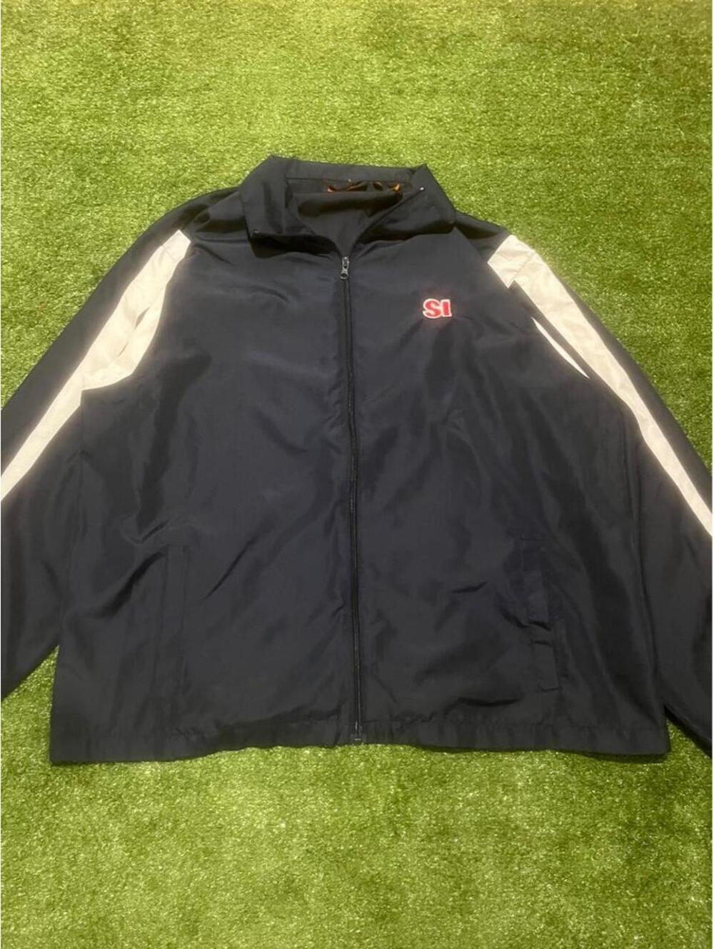 Vintage Sports Illustrated Navy Windbreaker Jacket Size XL
